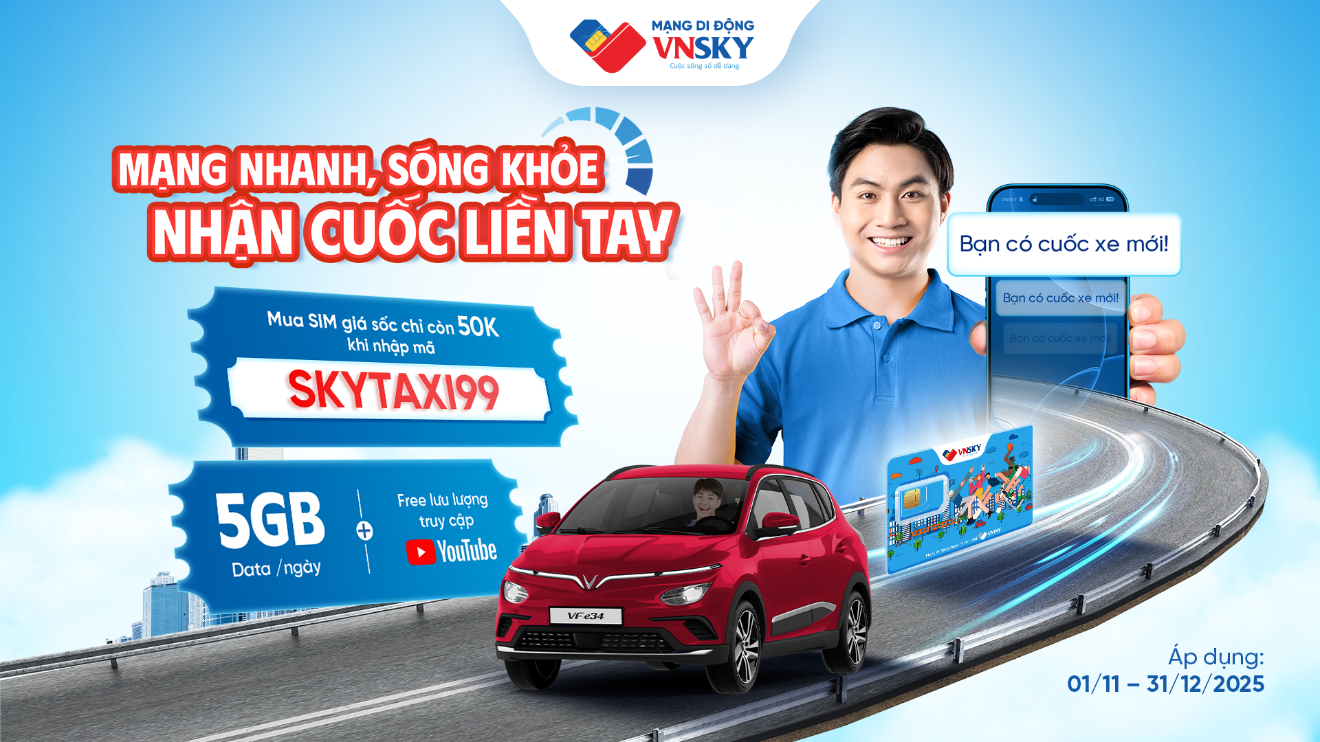 MẠNG NHANH, SÓNG KHỎE – NHẬN CUỐC LIỀN TAY! GIẢI PHÁP KẾT NỐI TỐI ƯU DÀNH RIÊNG CHO TÀI XẾ CÔNG NGHỆ